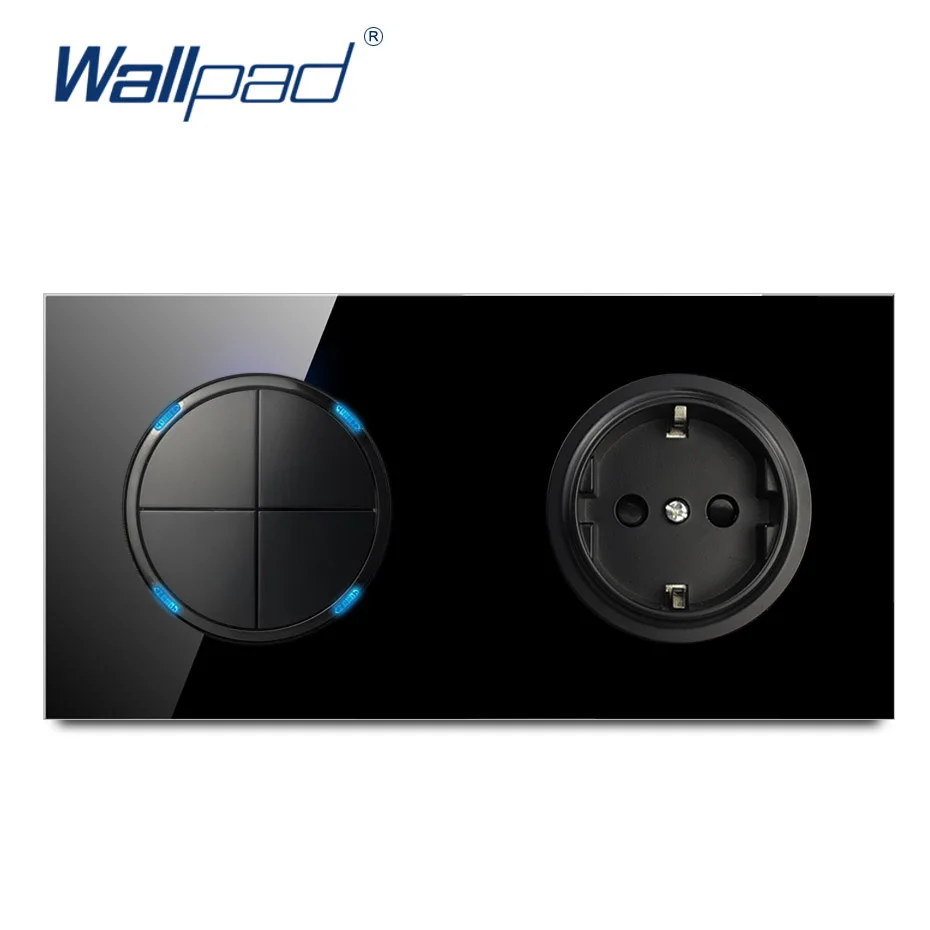 Настенный переключатель Wallpad L6 из закаленного стекла настенная розетка
