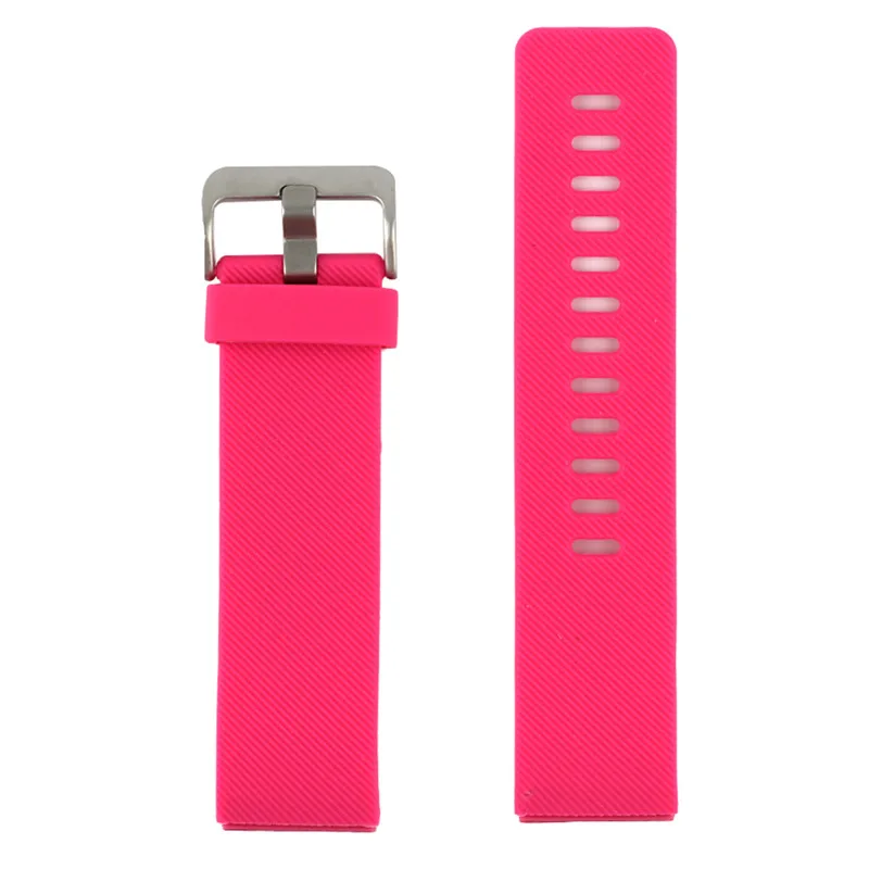 Bemorcabo для Fitbit Blaze Band, Мягкий силикон Конфета цвет спортивные часы ремешок с пряжкой для Fitbit Blaze большой размер - Цвет ремешка: Barbie Red