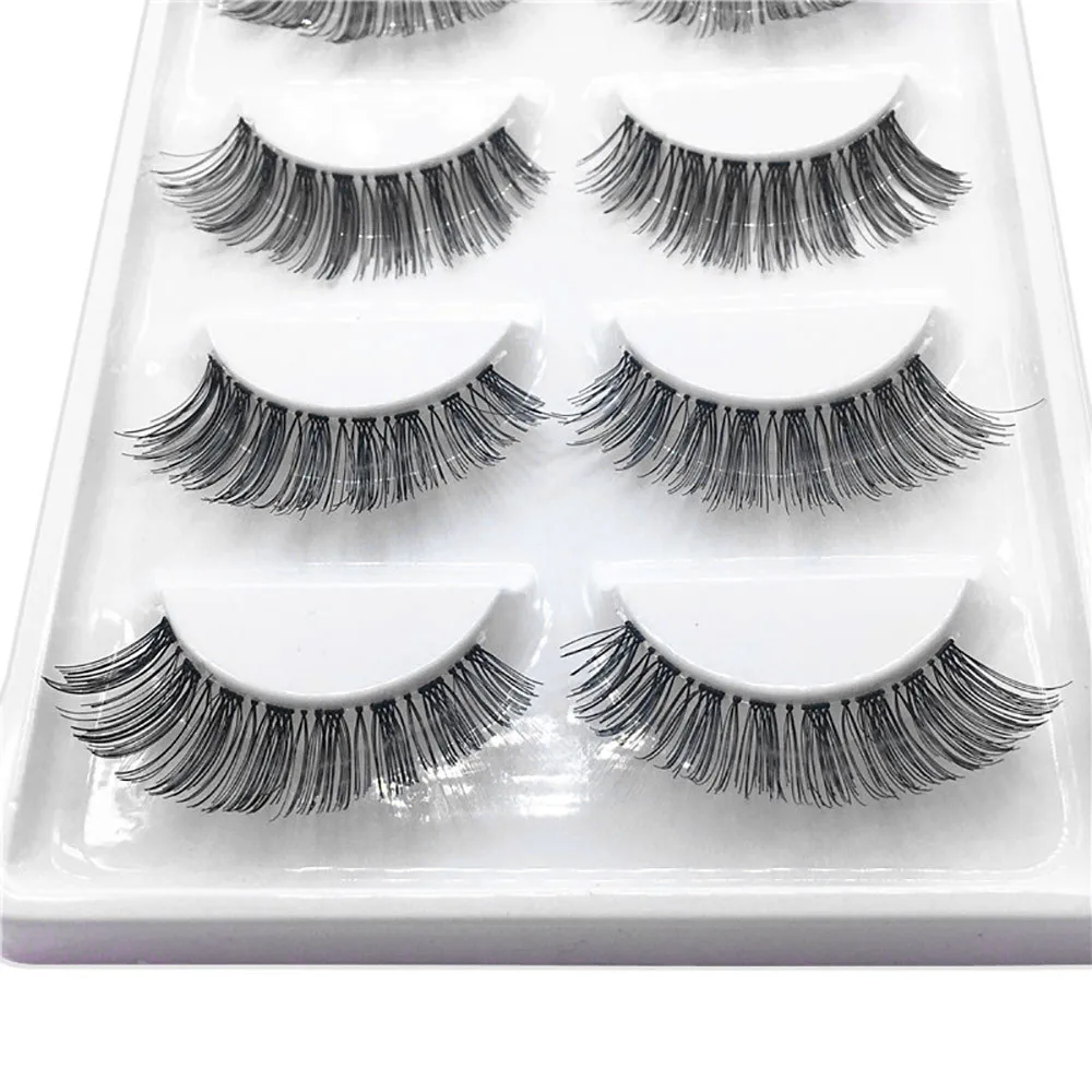 Wispy lashes 3d lashes 5 пар густая пушистая полоса ресницы длинные натуральные вечерние увеличивающие на оба глаза магнитные ресницы YL