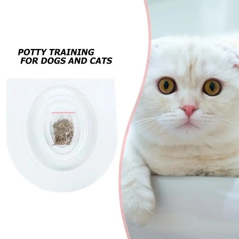 Набор для обучения кошачьему унитазу из 2 предметов, поднос для туалета, поднос для щенков, товары для уборки домашних животных, тренировочные товары, пластиковый тренажер для туалета для кошек