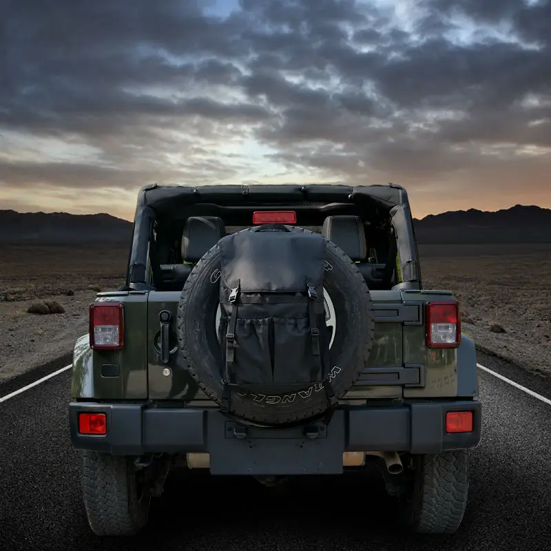 

High-capacity Backpack Cargo Bags Spare Tire Storage Bag For Jeep Wrangler JK TJ YJ Luggage Multi-Pockets Backpack