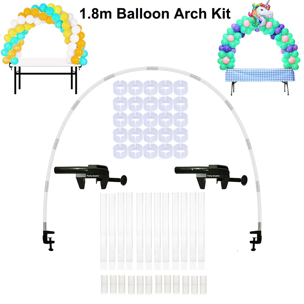 1m Balloon Sticks Holders Balloons Accessories Balloon Arch Chain Ballons Stand Kit Ring Clips Birthday Party Wedding Decors - Цвет: Balloon Arch Kit