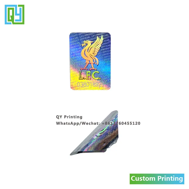 10000pcs 11x16mm 무료 배송 사용자 정의 만든 3D 일련 번호 QR 코드 바코드 실버 홀로그램 스티커 레이저 호 일 브랜드 인감 레이블