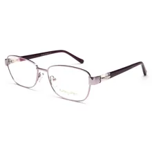 Лаура Фея горный хрусталь оправы для очков ясно, Мода Оптический Очки производителей Óculos Quadrado