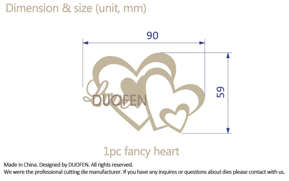 DUOFEN, новинка, сердце и любовь, металлические режущие штампы, трафареты для поделок, штампованная для скрапбукинга, вырубки, бумажные карты, рукоделие, накатка
