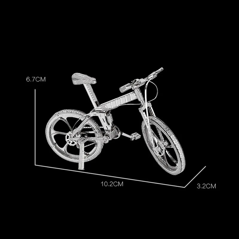 3D меаллическая сборка модель «сделай сам» головоломка горного велосипеда горки Эмирейтс танк - Цвет: 1