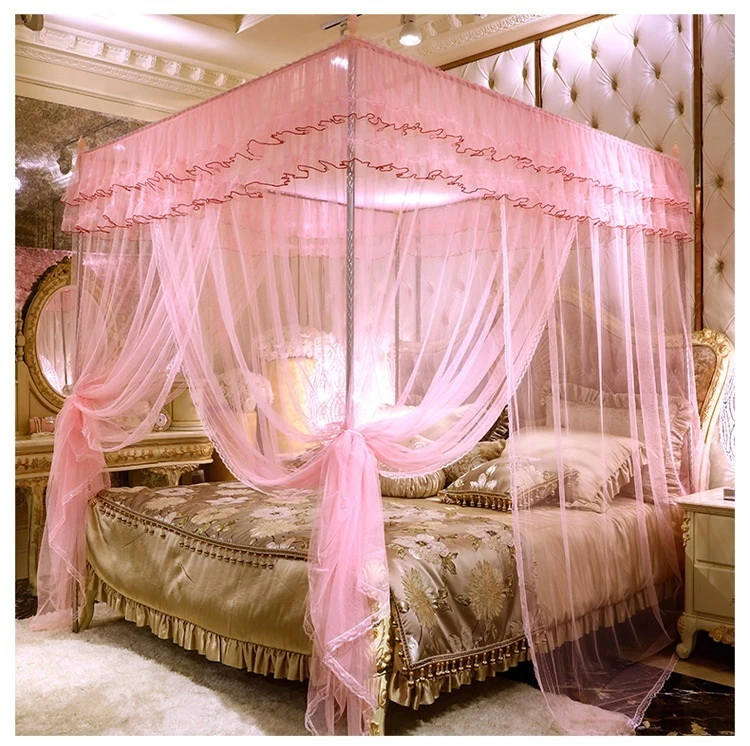 32 Cm Kalin Braketi Romantik Yaz Yatak Odasi Cibinlik Avrupa Saray Prenses Kare Tarzi Yatak Perde 3 Kapi 4 Renk 5 Boyutu Bed Curtain Palace Princessbedroom Mosquito Net Aliexpress