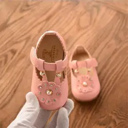 Для маленьких девочек на весну и осень повседневная обувь с цветочным принтом для принцессы обувь для девочек розовый бежевый 802 15-19 TX09