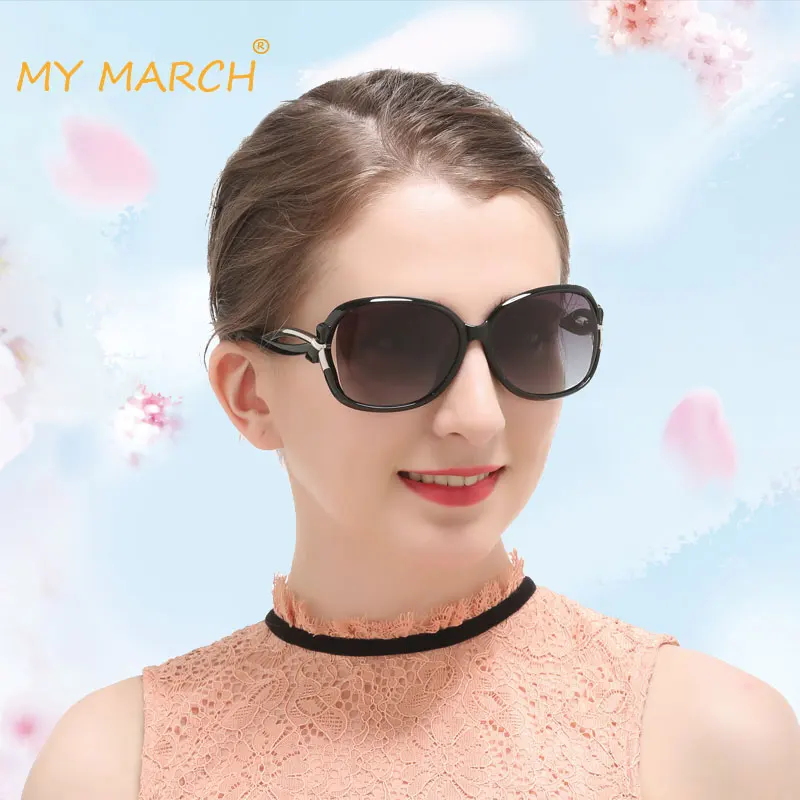 MYMARCH Brand Design Big Frame Sunglasses For Women Fashion Oval Frame High Quality Female Polarized Sunglasses Oculos UV400 MYMARCH Brand Design Big Frame Sunglasses For Women Fashion Oval Frame High Quality Female Polarized Sunglasses Oculos UV400