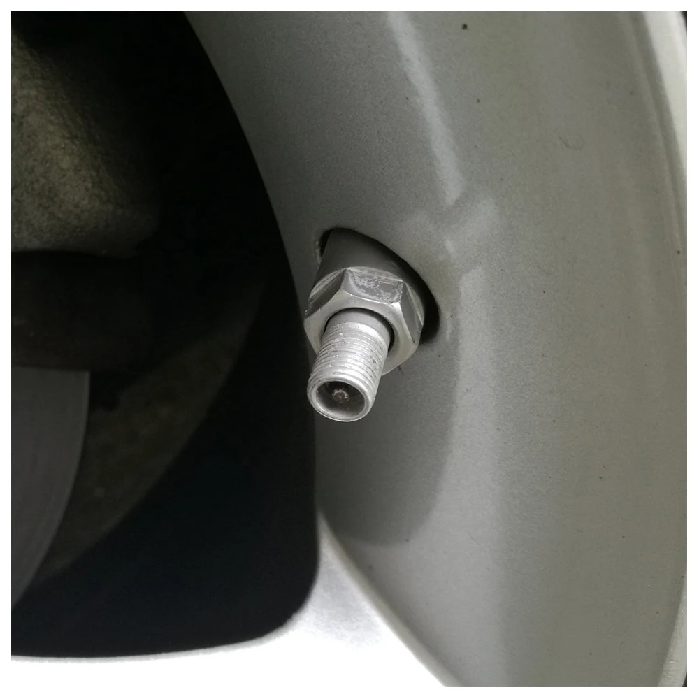 5x Around Tire Dust Caps Aluminum Alloy Wheel Dust Valve Covers Black