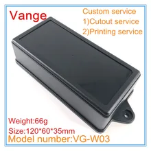 5 шт./лот корпус для литья под давлением IP54 настенный ABS пластик diy проект коробки, футляр для PCB дизайн 120*60*35 мм