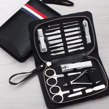 Нержавеющая сталь 15 шт. ногти ножницы для ногтей пилки красота ножницы маникюрные инструменты наборы ухода красота Наборы инструментов дропшиппинг