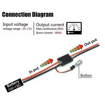 

V2.0 Antispark Switch Pro 280A/800A 13S Safe For Rc Car Uav Model Aircraft Ship Diy Skateboards