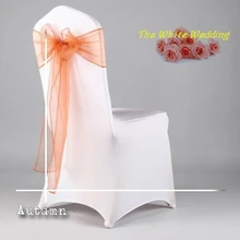 К нам 130 дешевые бронзовые свадебные украшения стул банты для свадеб