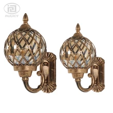 Европейский стиль открытый настенный крыльцо огни Парк Отель двора настенный свет Светодиодная уличная лампа водонепроницаемый