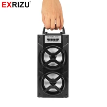 EXRIZU MS 147BT LED Light Wireless Bluetooth Portable Hand Speaker High Power FM Radio Audio font