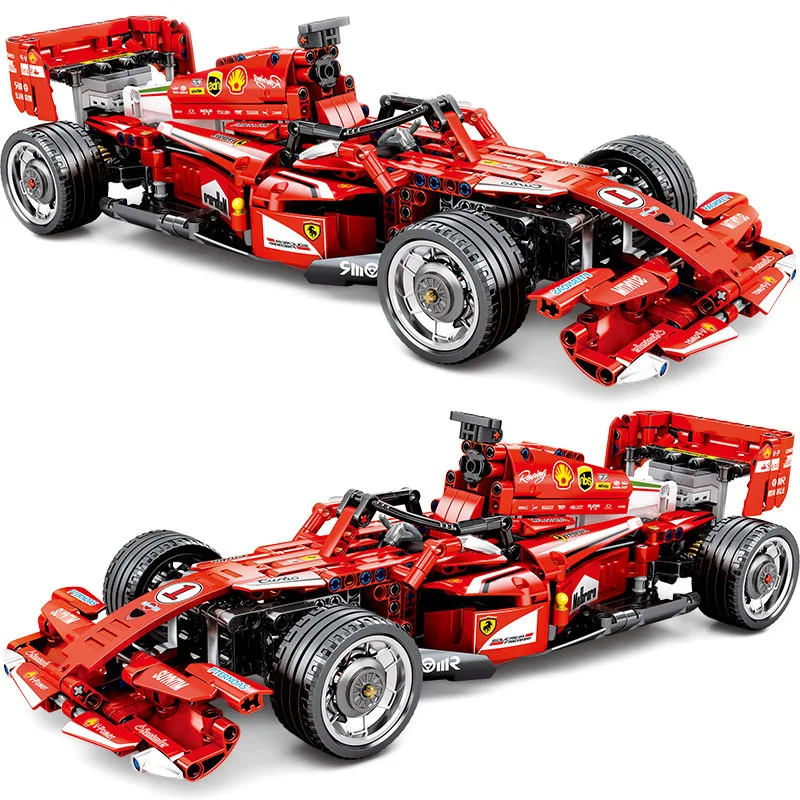 

F1 Remote Control Racing Model Building Blocks Assembling Toy Children RC Car Toy Sports Car Model Toys Compatible Blocks