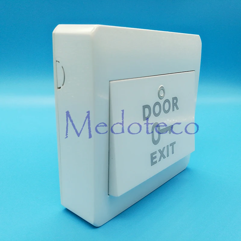 

Door Access Control System NO/COM 86 White Plastic Exit Push Release Button Switch