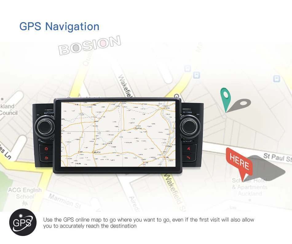 Best Bosion HD 1 din Android 8 Octa Core car GPS Navigation 7 " Car DVD radio Multimedia for Fiat Linea 2006 with Radio/BT/RDS/WIFI 15