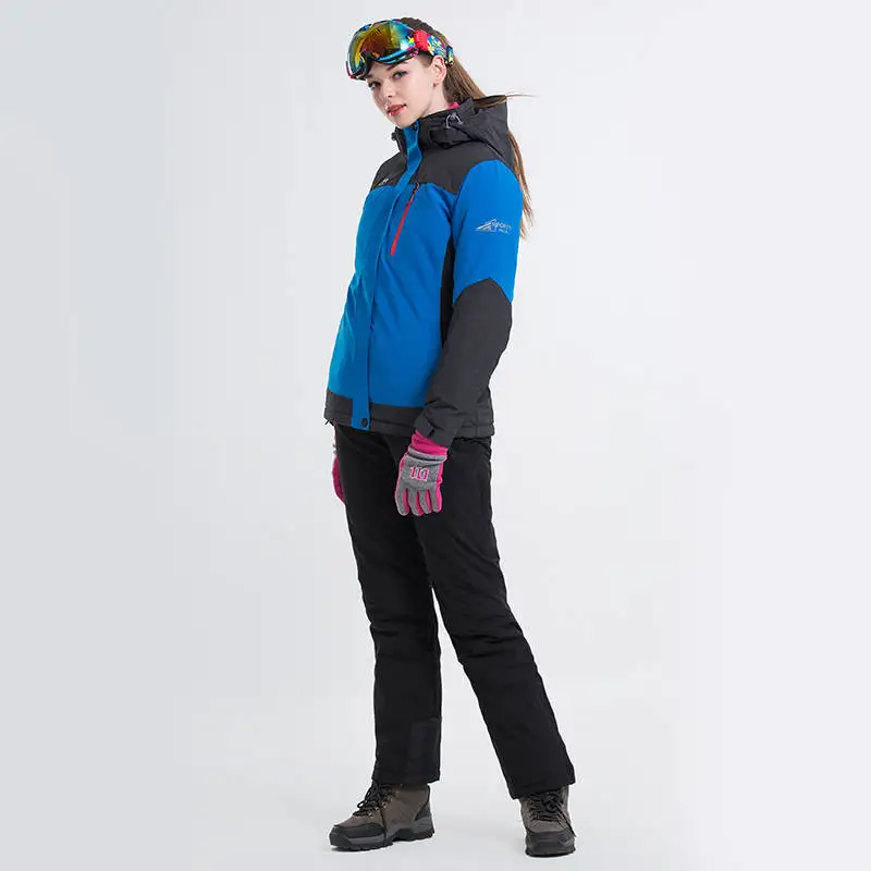 

Waterproof Windproof Women Fleece Jacket Pants Winter Ski Suit Female Ski Jacket and Pants Snowboarding Coat and Trousers Women