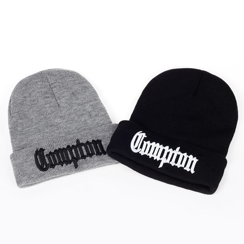 VORON, новинка, Западный пляж, гангста, nwa compton, зимние теплые модные шапочки, вязаная облегающая шапка, шапки, хип-хоп, gorros, вязаная шапка