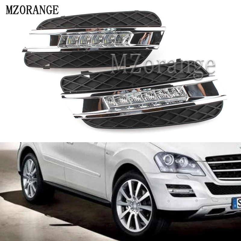 

MZORANGE 1 Set Daylight For Mercedes Benz ML350 W164 ML280 ML300 ML320 2006-2009 Accessories LED DRL Daytime Running Light Lamps