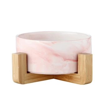 

New Salad Bowl Nordic Noodles Bowls With Wooden Tray Container Fruit Bowl Kitchen Supplies