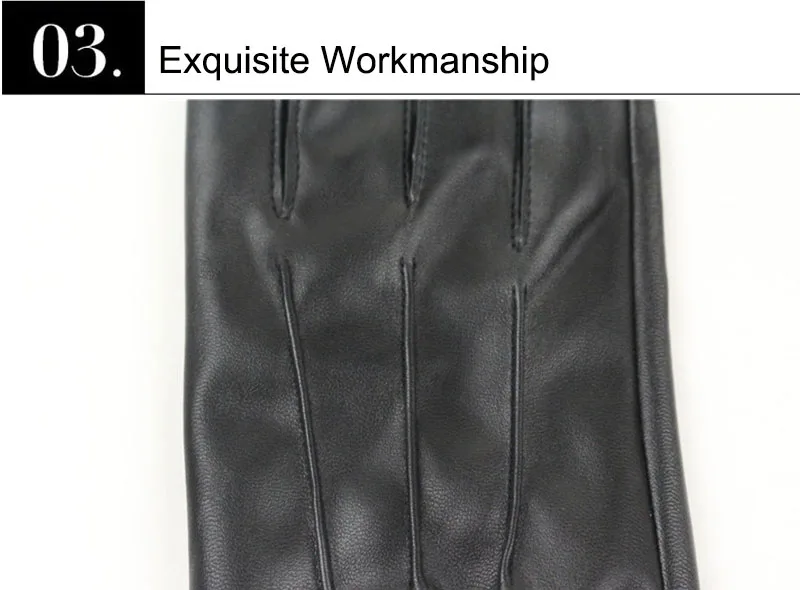 Длинный Хранитель Горячие мужские роскошные из искусственной кожи зимние водительские теплые перчатки из кашемира тактические перчатки черные дропшиппинг высокое качество