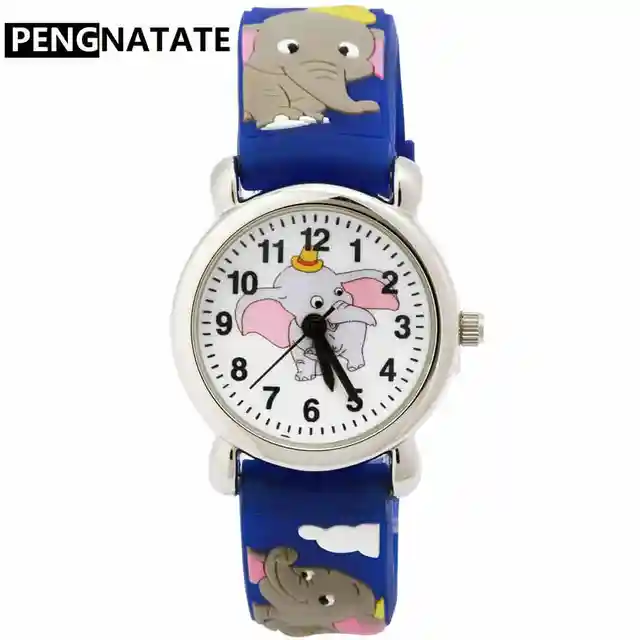 PENGNATATE Children Watches Fashion Cute Cartoon Elephant Silicone Bracelet Wris PENGNATATE Children Watches Fashion Cute Cartoon Elephant Silicone Bracelet Wris