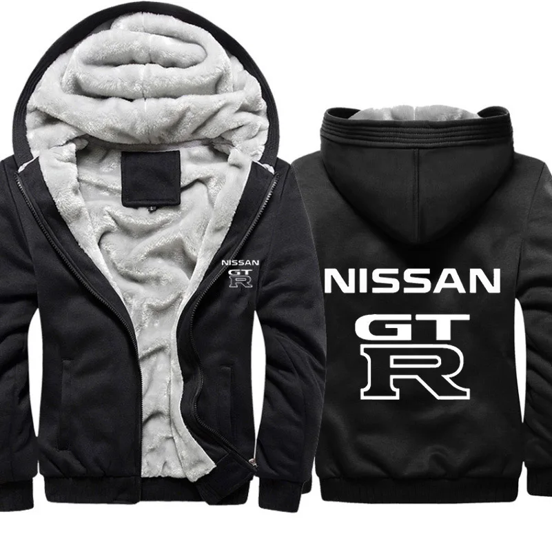 Новые толстовки мужские GTR с логотипом автомобиля, куртка с капюшоном, Мужская зимняя теплая флисовая хлопковая куртка на молнии, камуфляжный реглан, мужская куртка