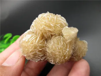 

Natural Stone-Original Yellow Sand Flowery Desert Rose Mineral Rough Cluster Specimen Reiki Stone