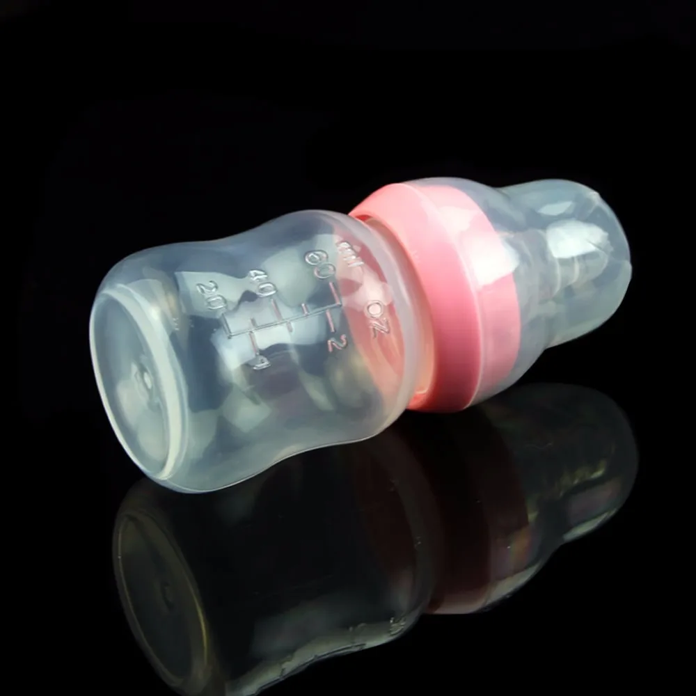 New 60ml 2OZ Silicone Baby Infant Newborn Feeding Nursing Nipple Bottle Bottles