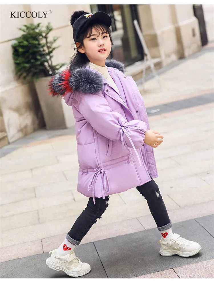 

KICCOL 2018 Children's Winter 90% White Duck Down Jackets Children Padded Clothing Kids Warm Down Coat Girls Thickening Outerwea