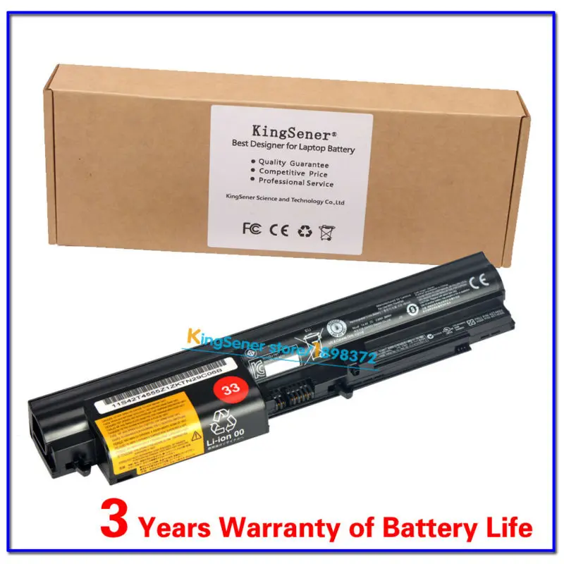 KingSener 14.4V 38WH Laptop Battery For Lenovo ThinkPad T400 R400 T61 R61 14\