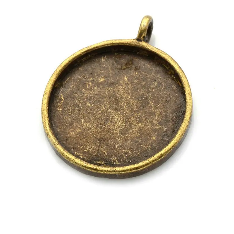 

30%OFF 20mm Antique Bronze Cabochon Pendant Base, round pendant setting , Wholesale Lot Of 500pcs
