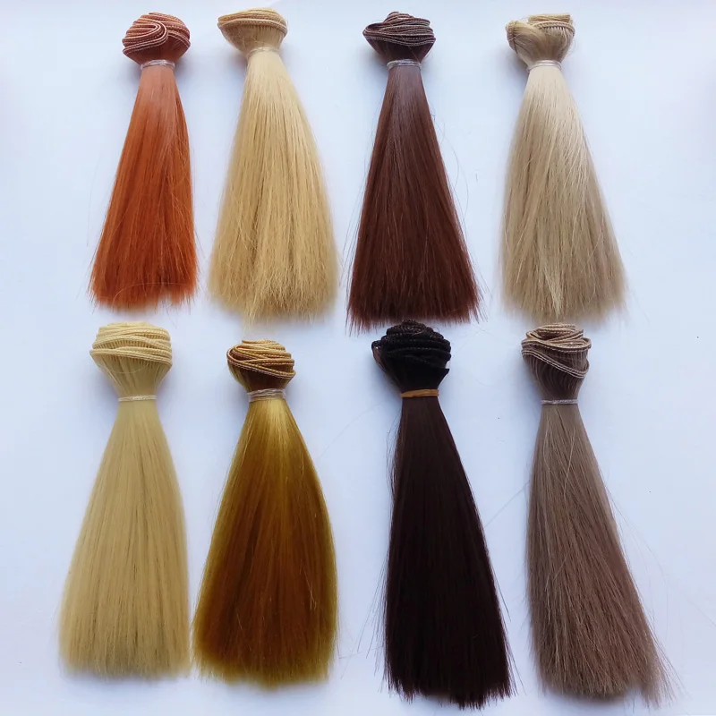 

Wholesale 20PCS/LOT Multi-color DIY BJD SD Straight Doll Wigs Synthetic Hair For Dolls