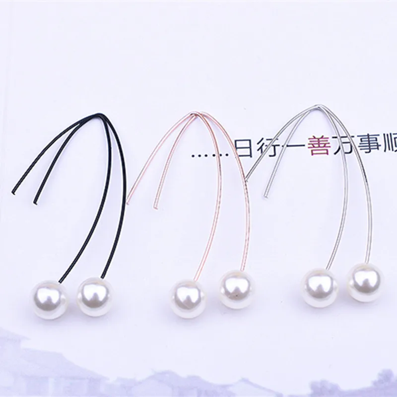

New European retro simple geometric imitation pearl stud earrings woman earrings personality design cheap Jewelry