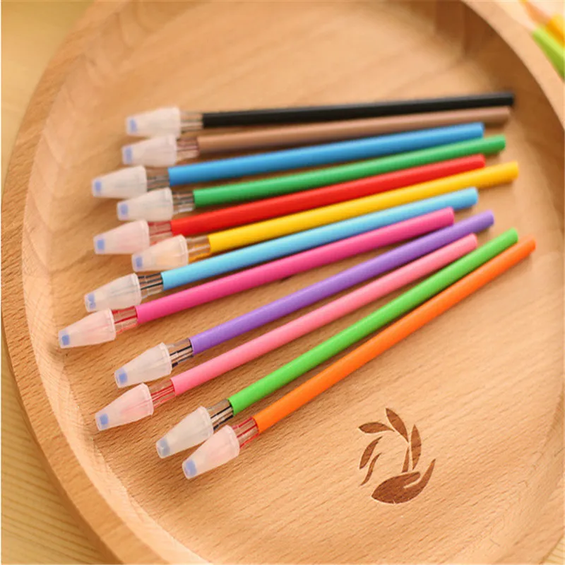 12colors Kawaii Scribble Pen  Cute Stationery  Ballpoint Pen  