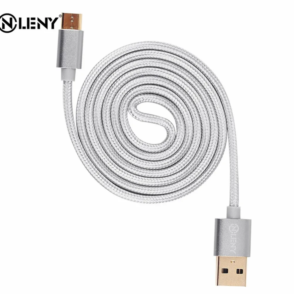 Onleny usb кабель с нейлоновой оплеткой Тип USB C для синхронизации данных и быстрой