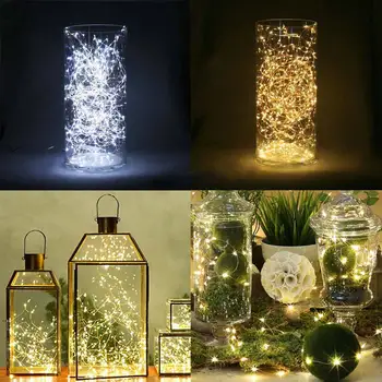 

20 LEDs Decoration Lights String Waterproof 8 Modes Flashing Lights Wedding Party Decoration WWO66
