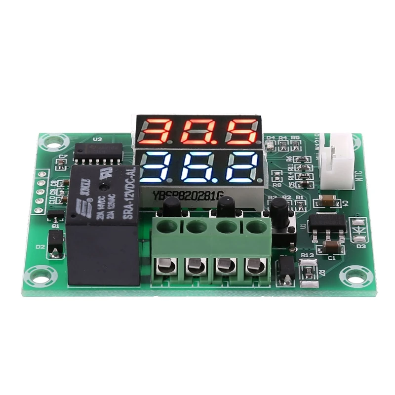 XH W1219 двойной светодиодный дисплей термостат регулятор температуры модуль