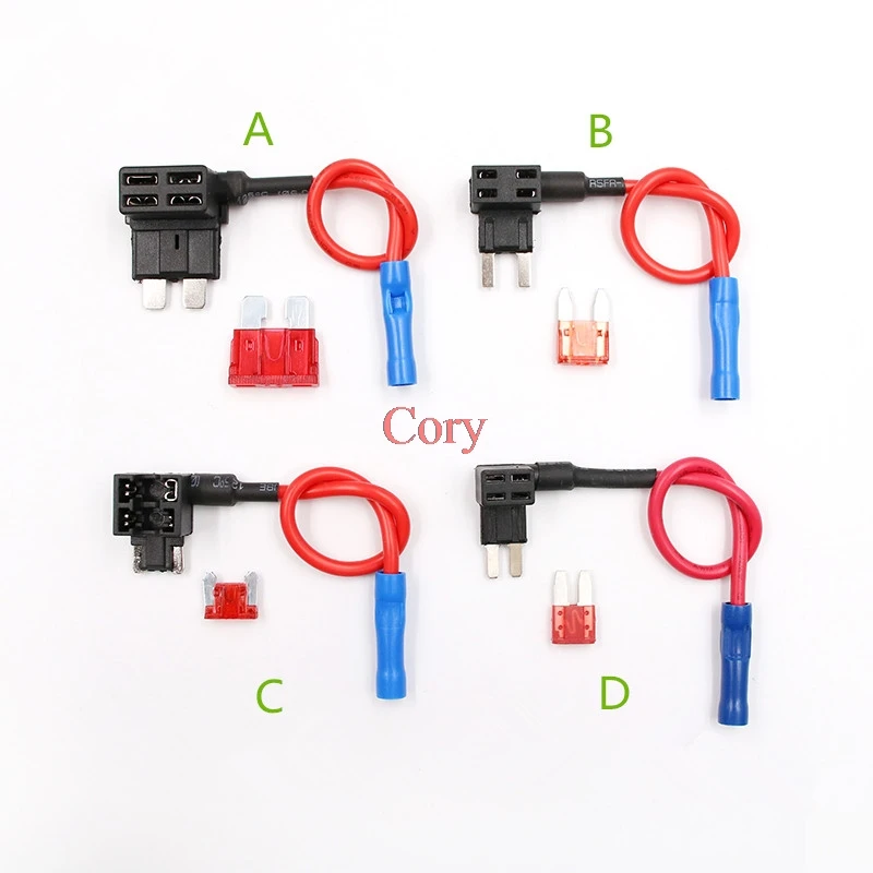 1 PC OF AN ADD A CIRCUIT  FUSE TAP PIGGY BACK  MINI BLADE FUSE HOLDER 