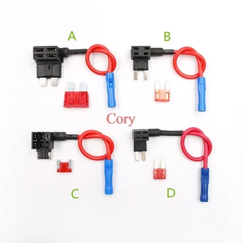 

1PC 12/24V Add Circuit Standard Blade Fuse Boxes Holder ATO ATC Piggy Back Fuses Tap Car Accessories CZYC