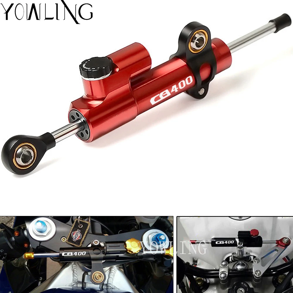 

Motorcycle Damper Steering StabilizerLinear Reversed Safety Control Mounting For Honda CB400 VTEC CB 400 1999 - 2012 2011 2010