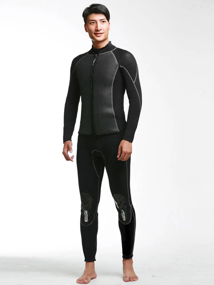 Hisea Seac Men High quality 3mm neoprene wetsuit/Surfing/diving suit Individuality surf clothing keep warm winter swimsuit