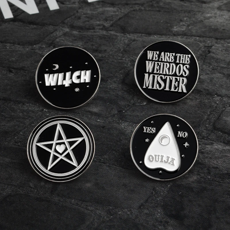 Эмалированная булавка Dark Witch Star OUIJA We are the weirdos мистер брошь рубашка шляпа сумка