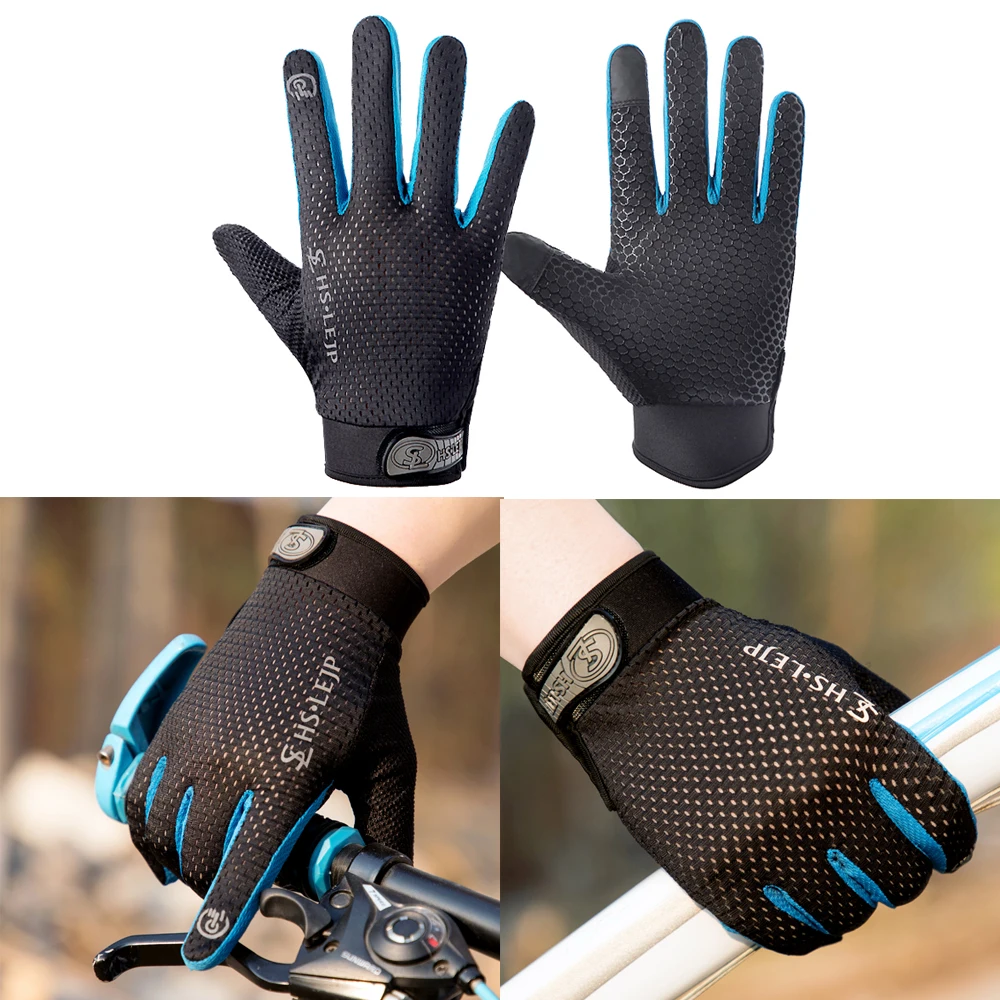 

LEEPEE Full Finger Protective Gear for Outdoor Sports Bike Cycling Mitten Riding Tribe Touch Screen Gloves Motorcycle Gloves
