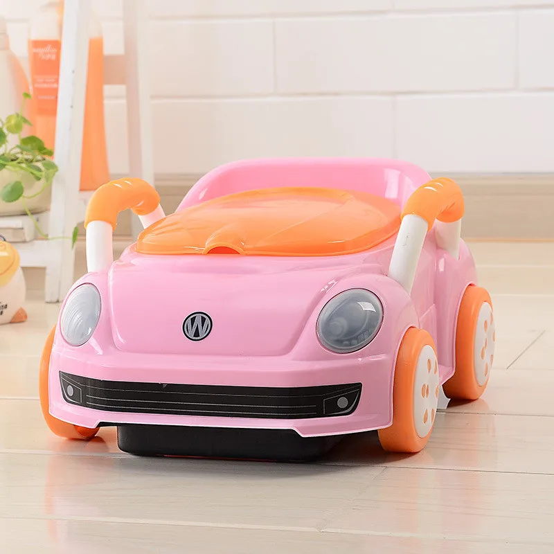 2017 Brand Cute Beetle Car Style Baby Potty Trainer Plastic Kids Toilet Travel Potty Chair Free Shipping Urinary Potty Boy Girl10