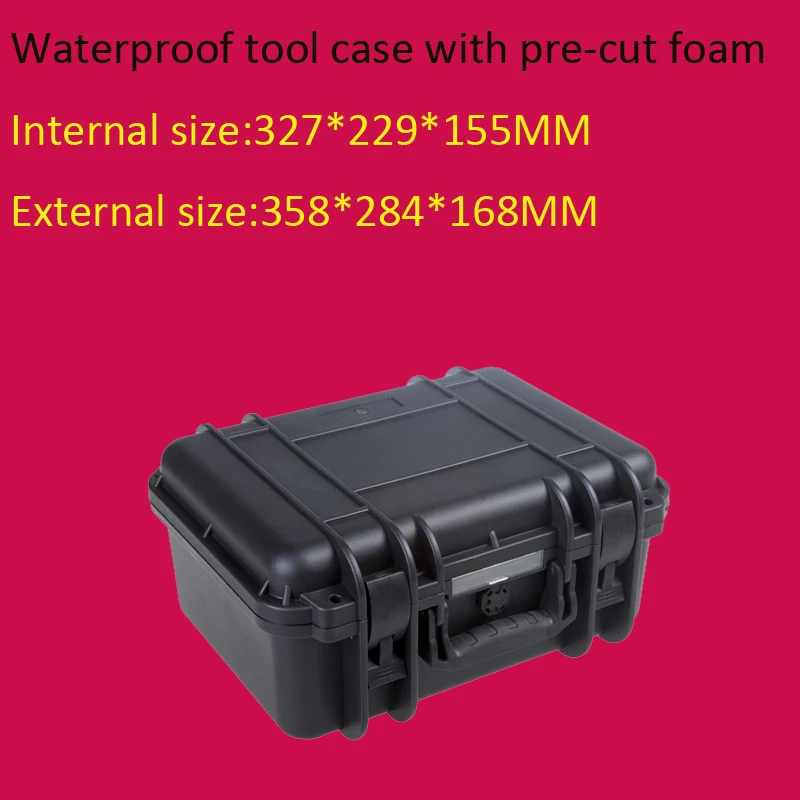 

Tool case toolbox suitcase Impact resistant sealed waterproof plastic case equipment box camera case Meter box with pre-cut foam