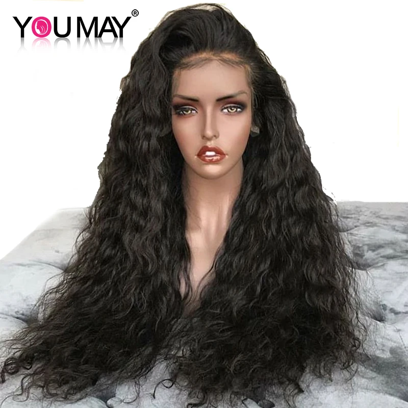 

250 Density Water Wave Lace Front Human Hair Wigs For Women Glueless 13X6 Brazilian Lace Front Wigs Pre Plucked You May Remy